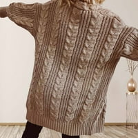 Džemperi za žene klirens žene Casual V-izrez Dugi rukav jesen džemper kardigan bluza vrhovi kaki