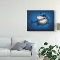 Zaštitni znak likovne umjetnosti 'morski pas totem' umjetnost patrick lamontagne