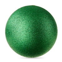 Zeleni Glitter Jumbo Shatterproof Okrugli Božić Ornament