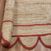 Prirodna juta tepih boemijski graden područje tepiha na otvorenom joga mat stopala