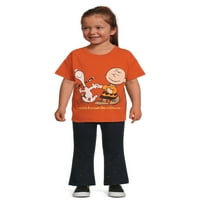 Peanuts djevojčica grafički Kratak rukav T-Shirt, veličine 12m-5T