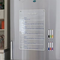 Wiueurtly papir za papir i koverte Set sa linijama akrilna kalendarska ploča za planiranje frižidera za