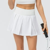 Jyeity kratke hlače za zazor žena 5, džepna vježba trčanje atletski tenis joga sport teretana Ljetne suknje