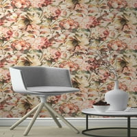Prednost Attia Blush Floral Wallpaper