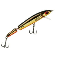 Bomber Countred Wake Minnow Crankbait 3 8 GLD BLK ORG Bly oz
