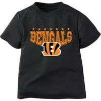 Cincinnati Bengals Dječaci Kratki Rukav Performanse Tim T Shirt