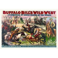 Hollywood Photo Archive Crni Moderni Uokvireni Muzejski Umjetnički Print Pod Nazivom-Buffalo Bills Wild West I Kongres Rough Riders Of The World