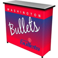 Washington Bullets tvrdo drvo Klasics NBA prijenosni bar s norsivom futrolom