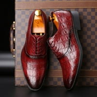 Luiyenes Business color Matching pertle-Up šiljaste muške cipele kožne cipele modne cipele muške kožne