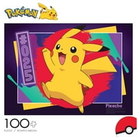 Buffalo igre 100-komadni Pokemon Neon svjetla Pikachu Swigsaw Puzzle
