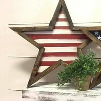 Jiaroswwei drveni znak u obliku zvijezde visoke gustoće ploče za Dan nezavisnosti Dan nezavisnosti Kućni