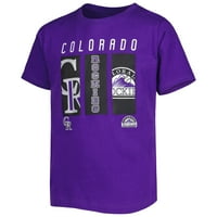Omladinska Ljubičasta Colorado Rockies Logo T-Shirt