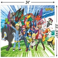 Pokémon - zidni poster putovanja, 22.375 34