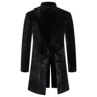 Muški novi Tuxedo Fashion Casual Patchwork Slim Fit Hoodie odjeća za bluzu dukserice Black, S