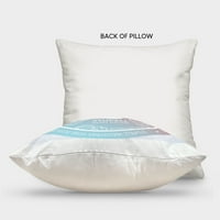 Stupell Industries Pink Vivid Sunrise Palme štampane dizajn jastuka za bacanje Mia Jensen