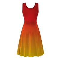 Ljetna haljina za ženske haljine cvjetne haljine za ispisu rezervoarske haljine Dye haljine duge haljine