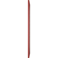 Ekena Millwork 12 W 50 H True Fit PVC horizontalna letvica uokvirena u modernom stilu fiksne kapke za