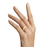 14K Real Solid Gold Oies Ring za slaganje zodijaka, žuto zlato midi prsten, poklon za žene