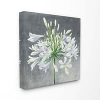Stupell Industries prelijepi veliki cvijet zelena ljubičasta teksturirana slika na platnu zidna Umjetnost
