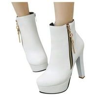 Jesen Čizme Za Žene Slouch Čizme Visoke Potpetice Mid Calf Čizme Zimske Cipele Za Žene Djevojke Dame Stan