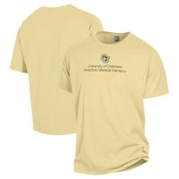 Muška udobnost Weash Yellow Colorado Anschutz Medicinska kampus odjeća za opranu majica