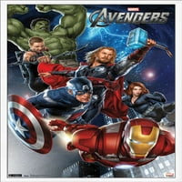Marvel Cinemat univerzum - osvetnici - Grupni zidni poster, 22.375 34