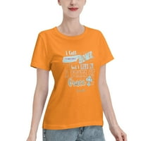 Blagoslovljena djevojka država milosti Ženska majica kratkih rukava narančasta