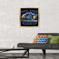 New York Giants - Zidni poster krajnje zone, 14.725 22.375