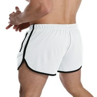 Beiwei muške kratke hlače za plažu s elastičnim strukom ljetne kratke hlače s vezicama klasične Mini hlače