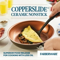 FarberWare 14-komad Easy Clean Pro CERAMIC NONSTICK Posude i pans Postavite set za kuhanje, smeđe