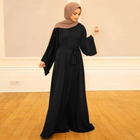 Ženske haljine Midi haljine za žene Ležerne prilike, Ležerne prilike, puna haljina rukava Abaya Arapska