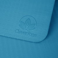 Pametni joga boljim trkačkim joga mat, svijetloplava