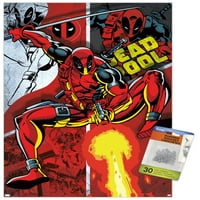Marvel Comics - Deadpool - zidni plakat kolaža sa pućimpinima, 14.725 22.375