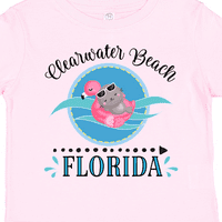 Inktastic Clearwater Plaži Florida Putovanje Poklon Za Malu Djecu Dijete Djevojka T-Shirt