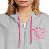 Barbie ženski malibu prednji zip hoodie