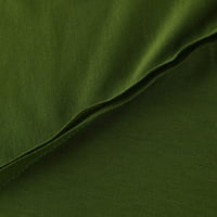 SKSLOEG ženske bluze Ljeto casual bandelion print t majice plus veličina slatki grafički bluze tine v vrat kratkih rukava Tees Basic Tops, zeleni 4xl