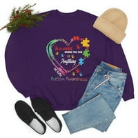 ObiteljskoPop LLC Autizam puzzle srčana majica, majica neurodiverzitet, košulja za podizanje autizma,
