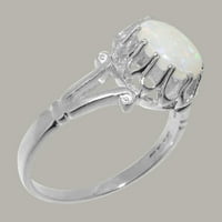 Britanski 18k bijeli Zlatni Opal prsten ženski zaručnički prsten-Opcije veličine-veličina 11.75