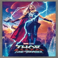 Marvel Thor: ljubav i grmljavina - Jane Podignite jedan list zidni poster, 14.725 22.375 Uramljeno