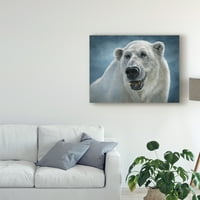 Zaštitni znak Likovna umjetnost 'Polarni medvjed totem' platno umjetnost Patrick Lamontagne