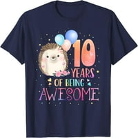 Godine Super Slatka jež 10. rođendan djevojka T-Shirt