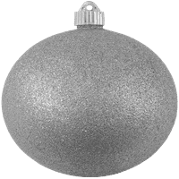 Božić od Krebs veliki Božić ukrasi Silver Glitter 6