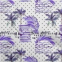 Onuone pamuk poplin ljubičasta tkanina tropska DIY odjeća prekriva tkanina za ispis tkanina sa dvorištem