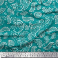 Soimoi pamučna kambrska tkaninska tkanina Paisley blok tiskana zanata tkanina od dvorišta široka