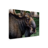 Zaštitni znak likovne umjetnosti 'moose totem' platno umjetnost patrick lamontagne