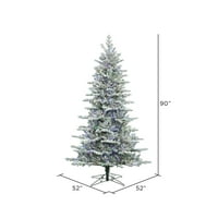 Vickerman 7,5 'smrznuta istočna fraser umjetno božištinsko stablo, višebojne LED svjetla dura
