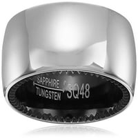 Sapphire Tungsten i titanijum Crna unutrašnjost Classic Satin Finish Comfort Fit Fit Finds Trake za muškarce,