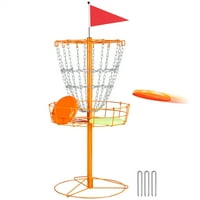 SmileMart 12-lančani disk golf gol za vježbu gađanja, Orange