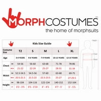 Morph Girls Zombie Kostim Kidsince Nendead zastrašujuća Halloween Fancy haljina Noć vještica Narančasta