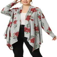 Jedinstvene ponude Ženske plus veličine odijelo Slatka sova Ispis Kimono prikrivanje kardigana